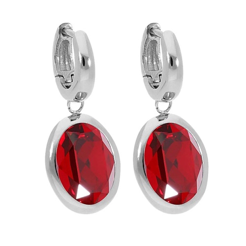 Серьги Qudo Creole TIVOLA small S siam, 310509 R/S фото 3